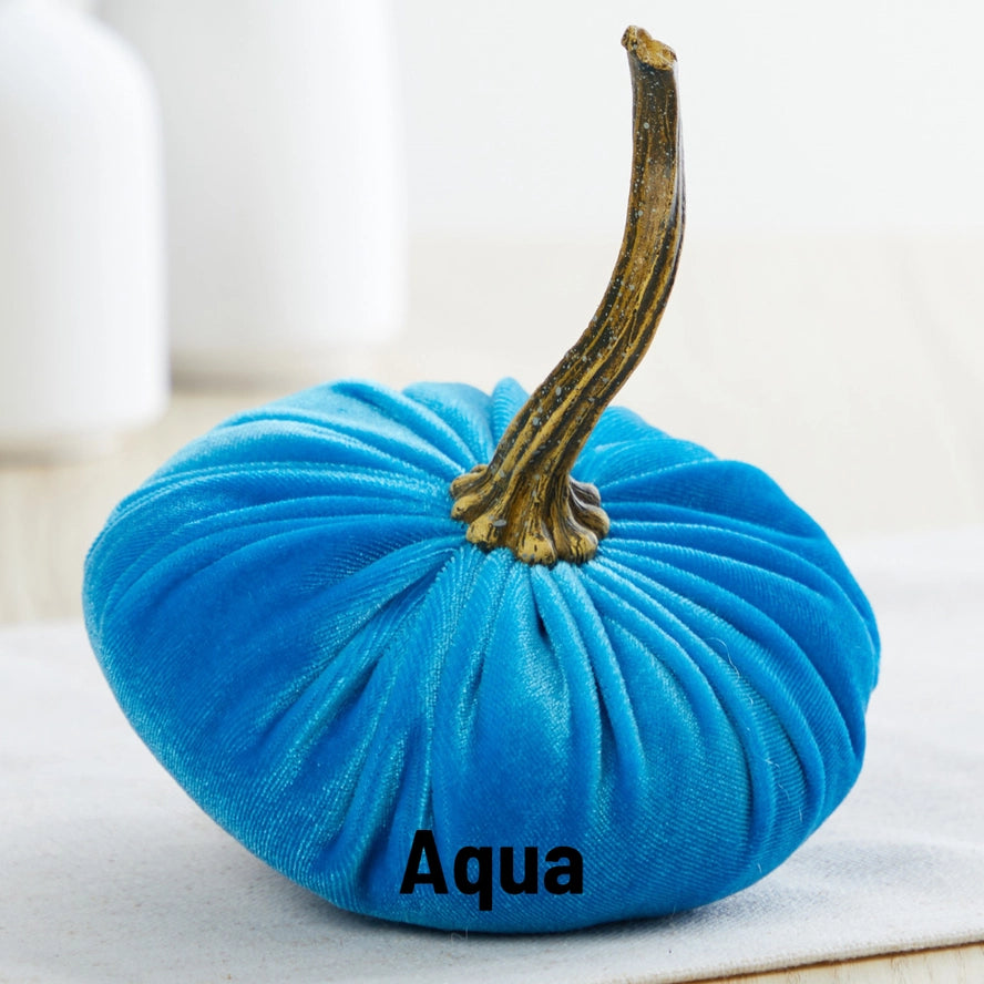 Handmade Large Velvet Pumpkins