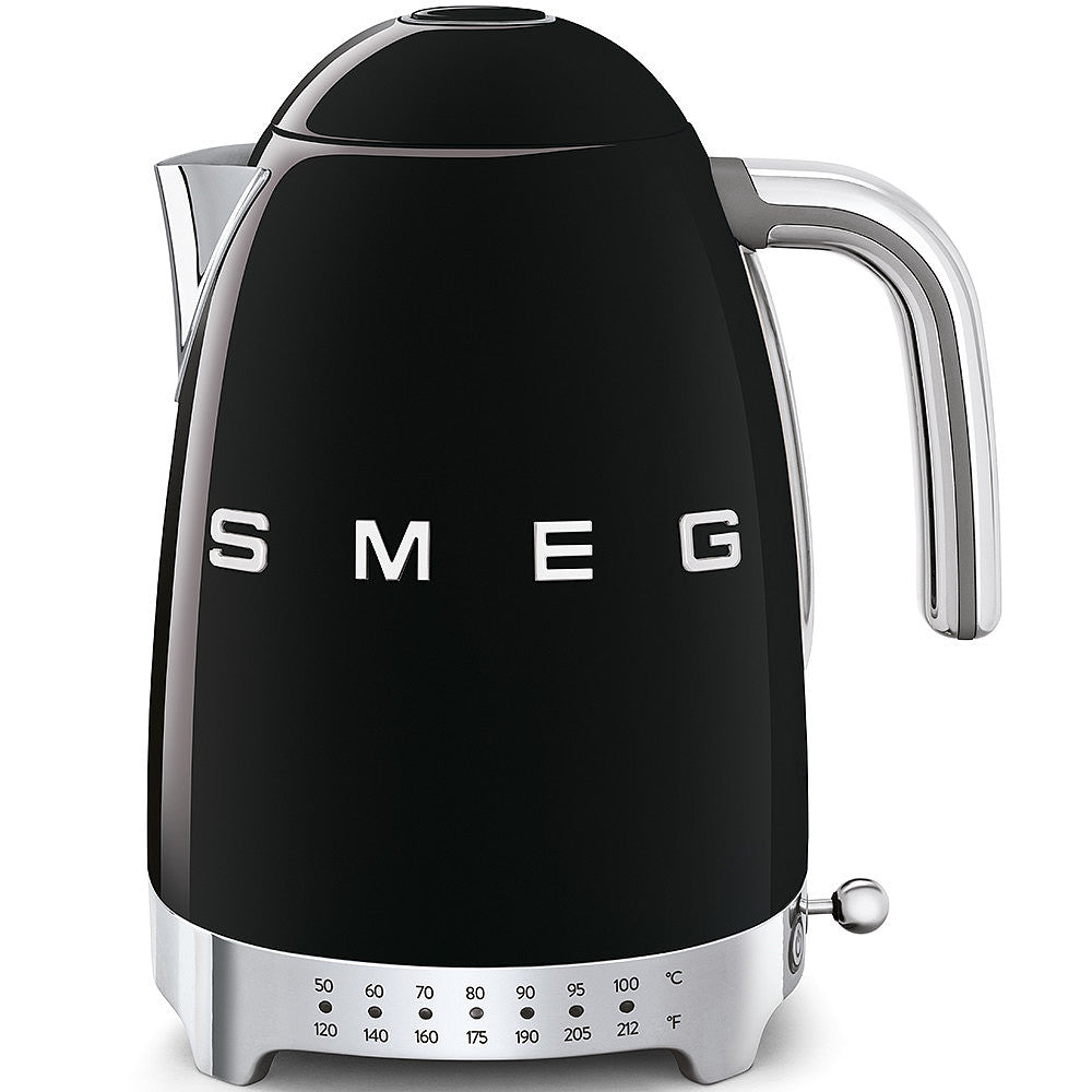 Smeg Electric Kettle - Variable Temperature - 1.7L - Black