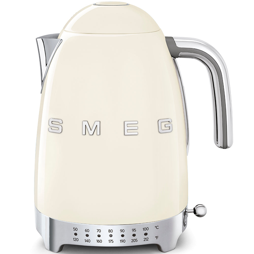 Smeg Electric Kettle - Variable Temperature - 1.7L - Cream