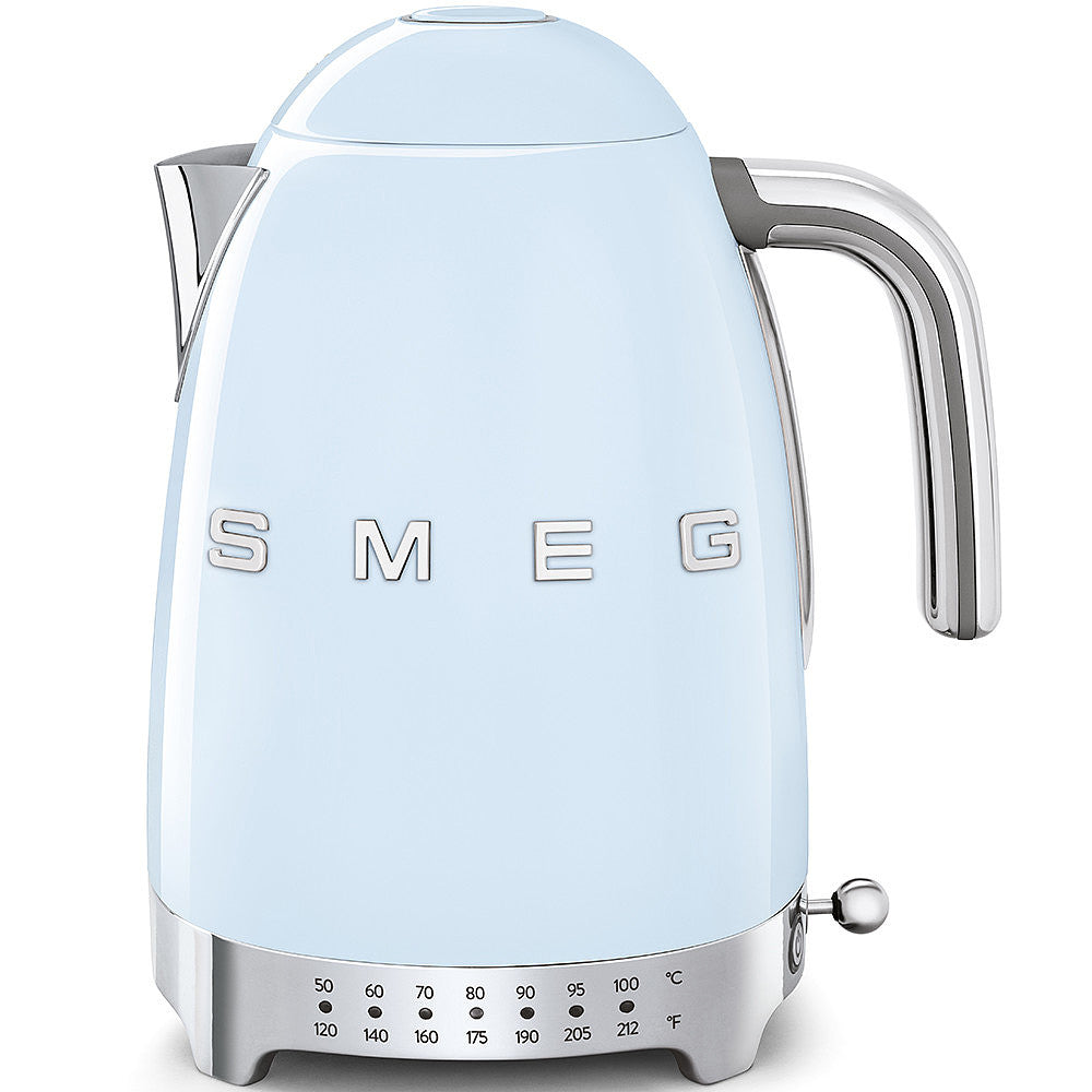 Smeg Electric Kettle - Variable Temperature - 1.7L - Pastel Blue