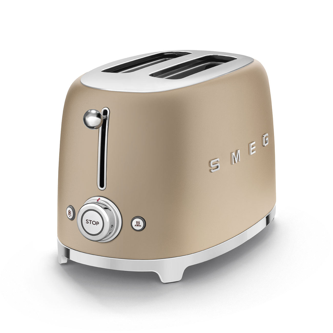 Smeg 2-Slice Toaster - Matte Champagne