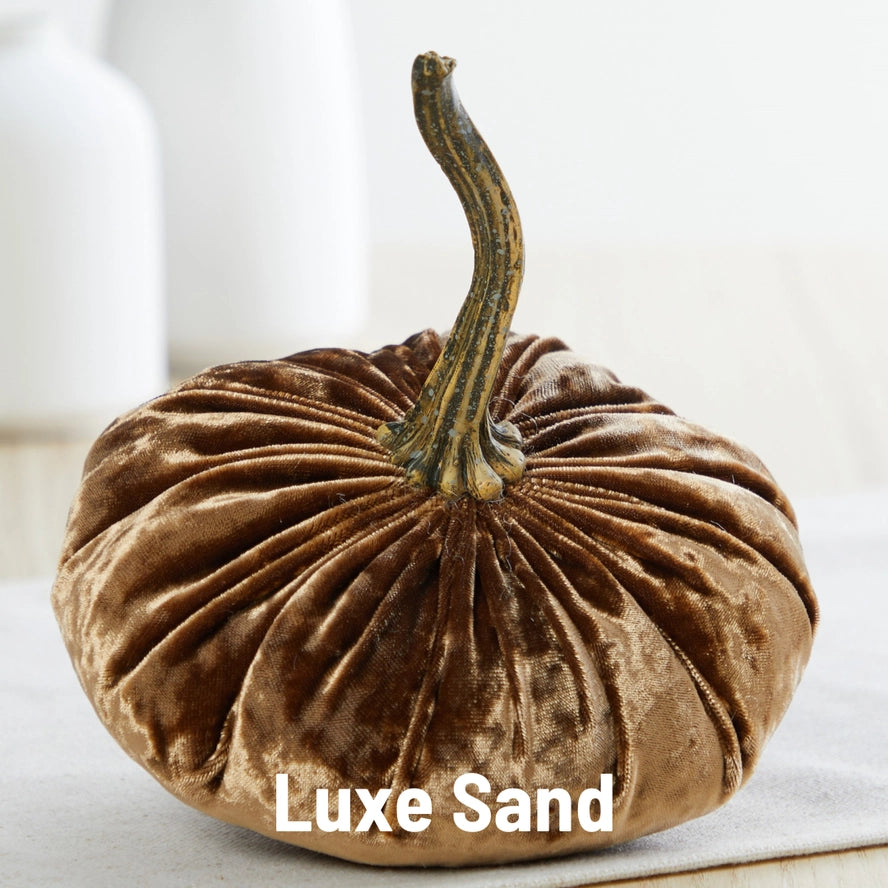 Handmade Large Velvet Pumpkins