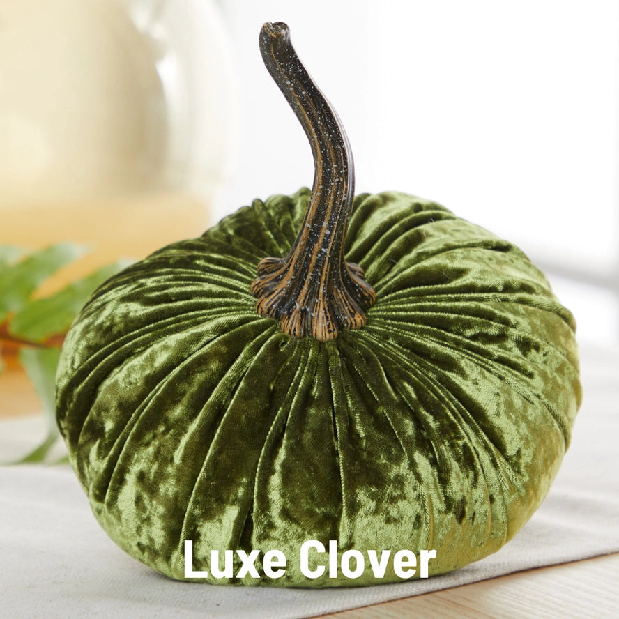 Handmade Large Velvet Pumpkins