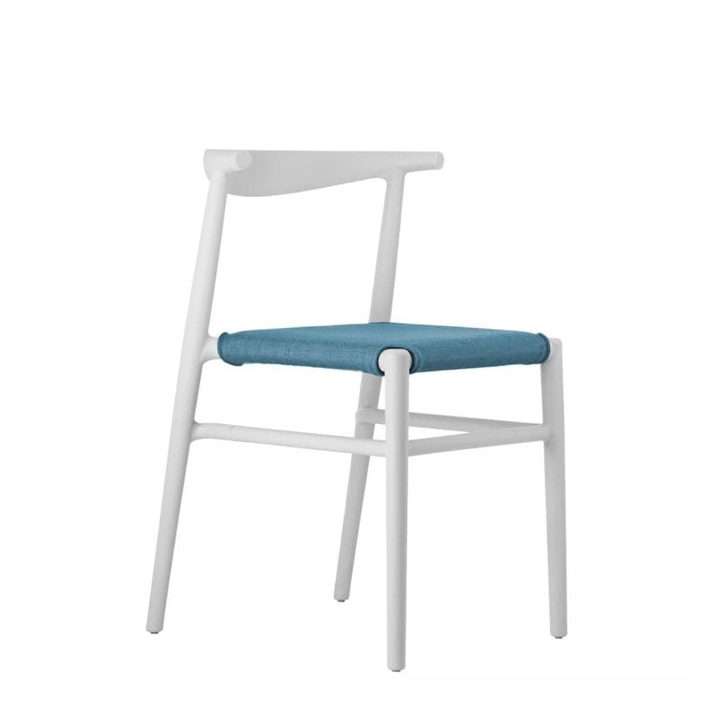 JOI Twenty white / light blue - Kitchen & Dining Room Chairs by TOOU