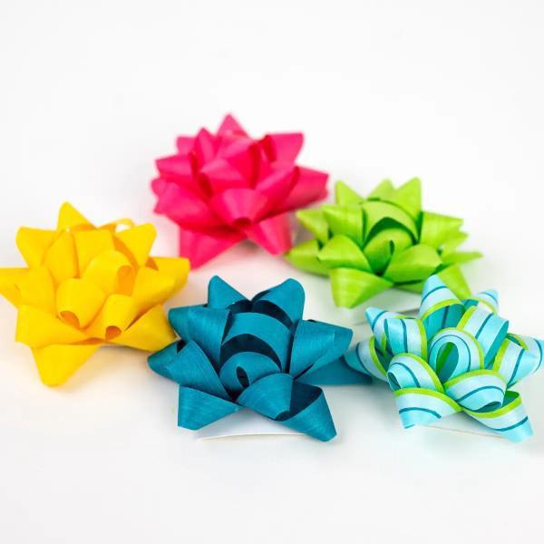 Eco Gift Bows • Artisanal Natural Cotton • Brights Mix - Thirty Six Knots - thirtysixknots.com