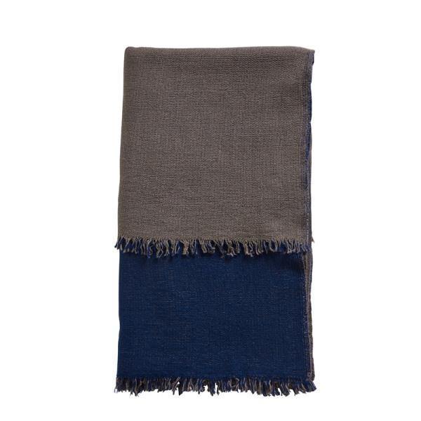 Double throw, navy blue/terra beige - Thirty Six Knots - thirtysixknots.com