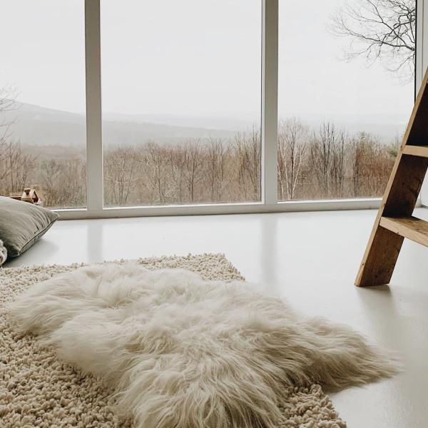 White Icelandic Sheepskin Throw Rug - Thirty Six Knots - thirtysixknots.com