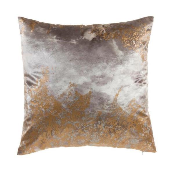 Zen Gold Silver Velvet Printed Pillow - Thirty Six Knots - thirtysixknots.com