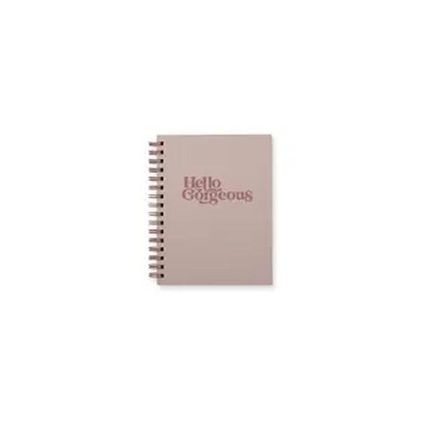 Hello Gorgeous Journal: Lined Notebook Dusty Rose Cover | Wild Berry Ink - Thirty Six Knots - thirtysixknots.com