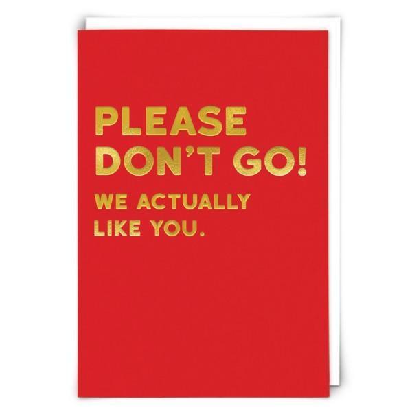 Don't Go Leaving Card - Thirty Six Knots - thirtysixknots.com