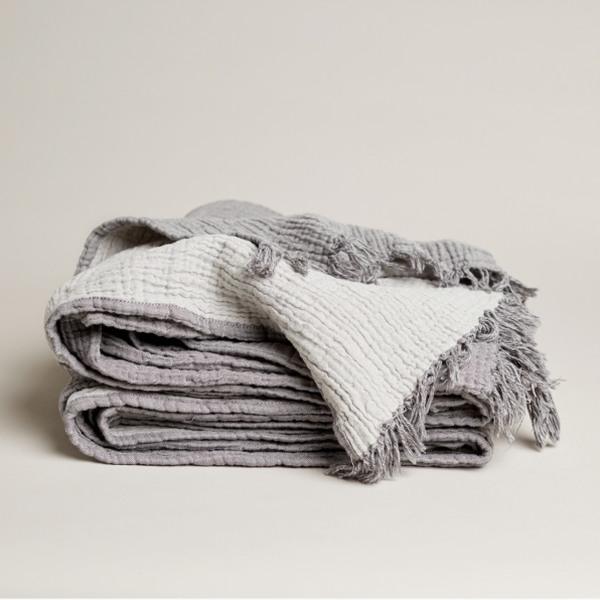 Enes Throw - Charcoal/Gray - Thirty Six Knots - thirtysixknots.com