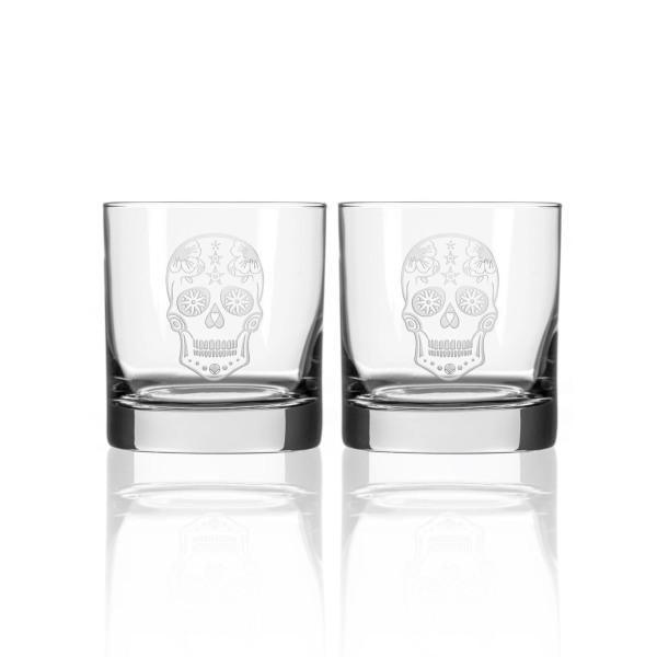 Sugar Skull 3 Piece Whiskey Decanter Gift Set - Halloween - Thirty Six Knots - thirtysixknots.com