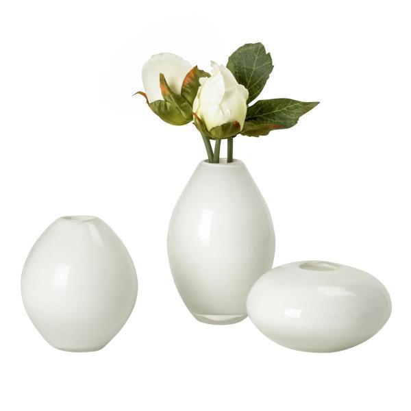 MINI LUSTRE ASSORTED 3 PIECE GLASS VASE SET - Thirty Six Knots - thirtysixknots.com