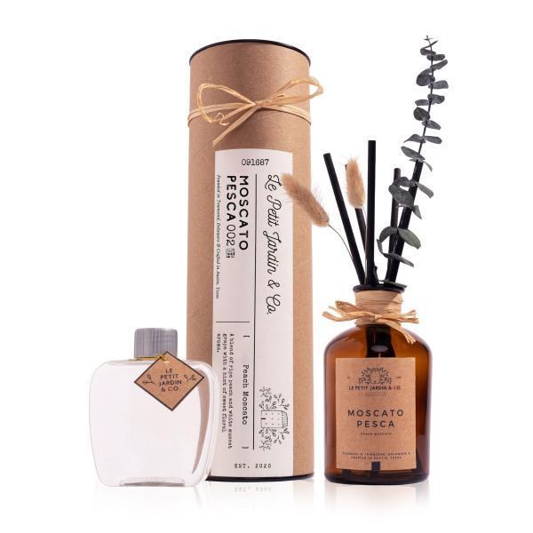 Peach Moscato Reed Diffuser w/ Eucalyptus - Thirty Six Knots - thirtysixknots.com
