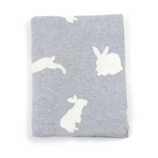 Bunny Knit Baby Blanket - Thirty Six Knots - thirtysixknots.com