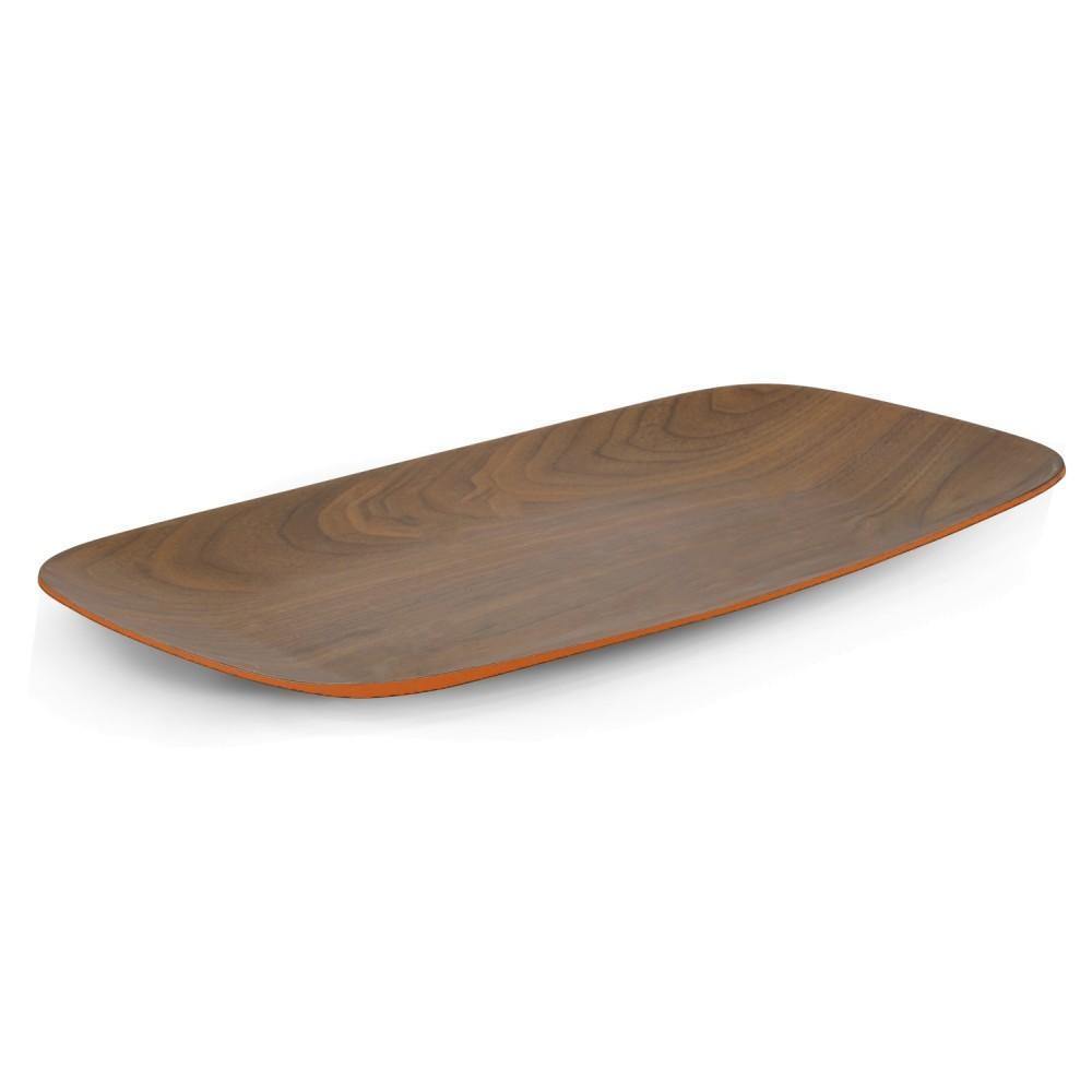 Bamboo Walnut Brick Rectangular Tray 35.5 cm - Thirty Six Knots - thirtysixknots.com