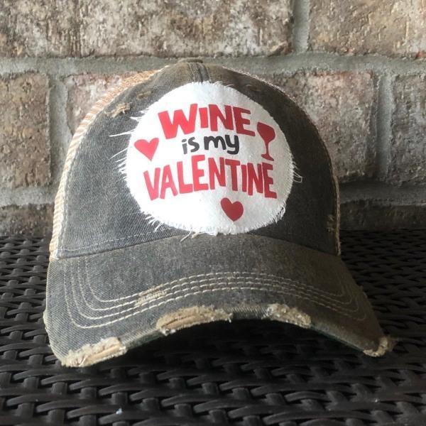 Wine is my Valentine Hat - Thirty Six Knots - thirtysixknots.com