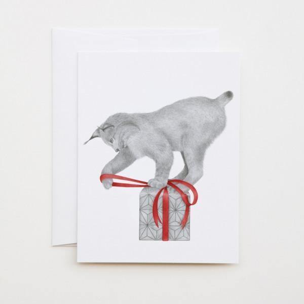 Hank Wythenshawe Canadian Lynx Greeting Card - Thirty Six Knots - thirtysixknots.com