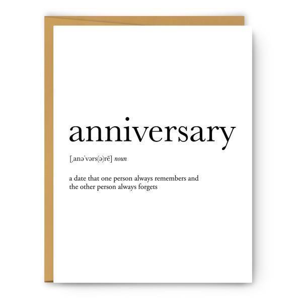 Anniversary Definition - Greeting Card - Thirty Six Knots - thirtysixknots.com