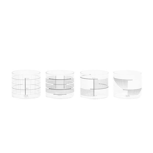 Borosilicate Glasses - Mix Set of 4 - Thirty Six Knots - thirtysixknots.com