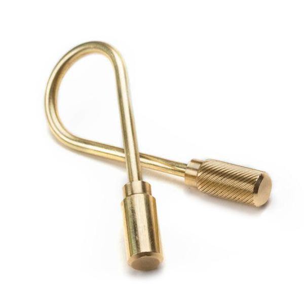 Brass Closed Helix Keyring