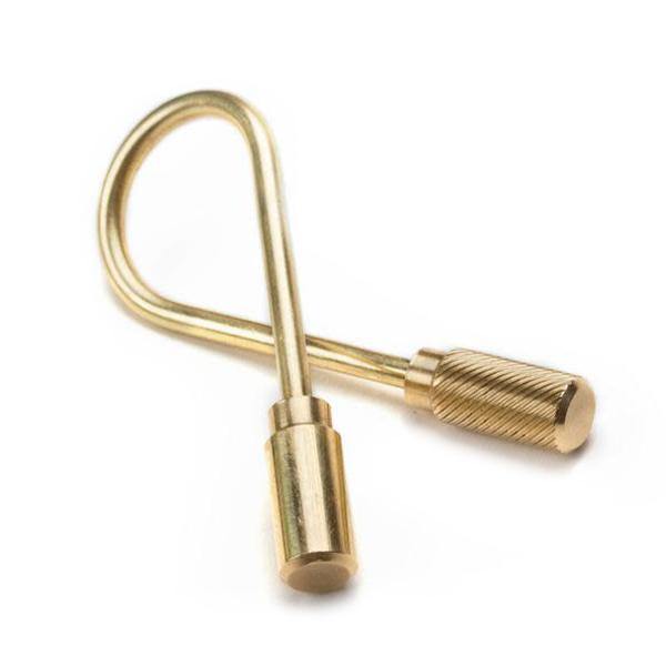 Brass Closed Helix Keyring - Thirty Six Knots - thirtysixknots.com
