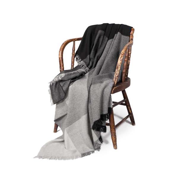 Latierra Camino Plaid Throw - Black - Thirty Six Knots - thirtysixknots.com