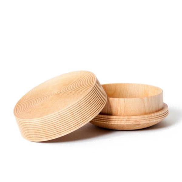 Morihata Karmi Wooden Tea Canister, Za Soji (Natural) - Thirty Six Knots - thirtysixknots.com