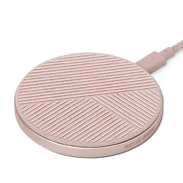 Native Union Drop Wireless Fabric Charger Rose - Thirty Six Knots - thirtysixknots.com