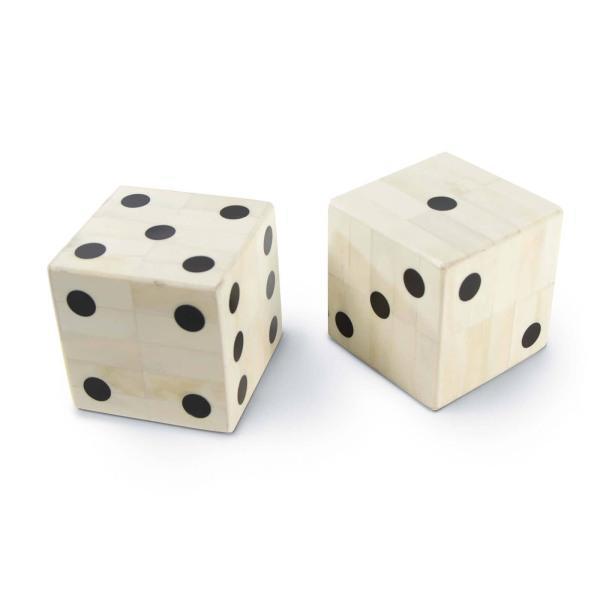 Regina Andrew Oversized Bone Gaming Dice Pair - Thirty Six Knots - thirtysixknots.com