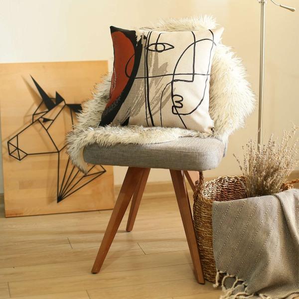 Boho-Chic Decorative Printed Jacquard Pillow - Thirty Six Knots - thirtysixknots.com