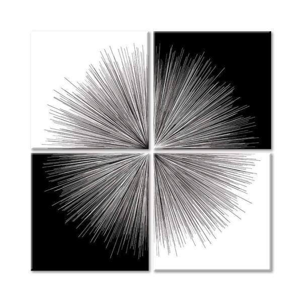 Light in Contrast 4 Piece Stretched Canvas - Thirty Six Knots - thirtysixknots.com