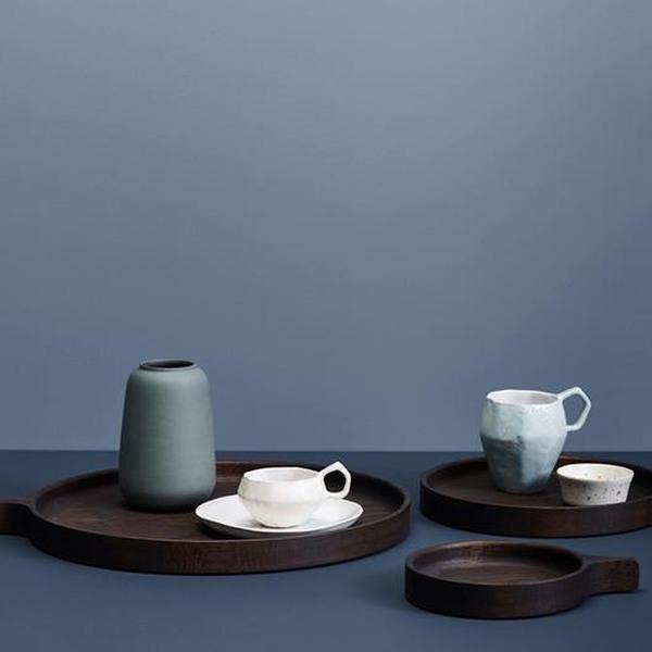 Racket tray (small) smoked oak - Thirty Six Knots - thirtysixknots.com