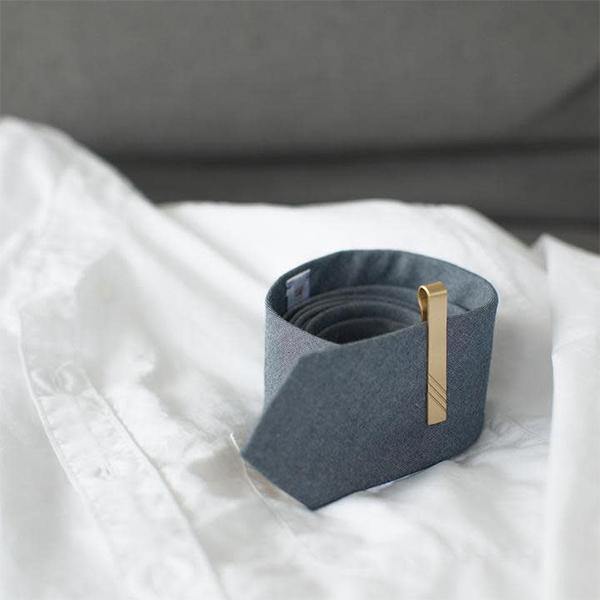Brass ''Fine & Dandy'' Tie Clip - Thirty Six Knots - thirtysixknots.com