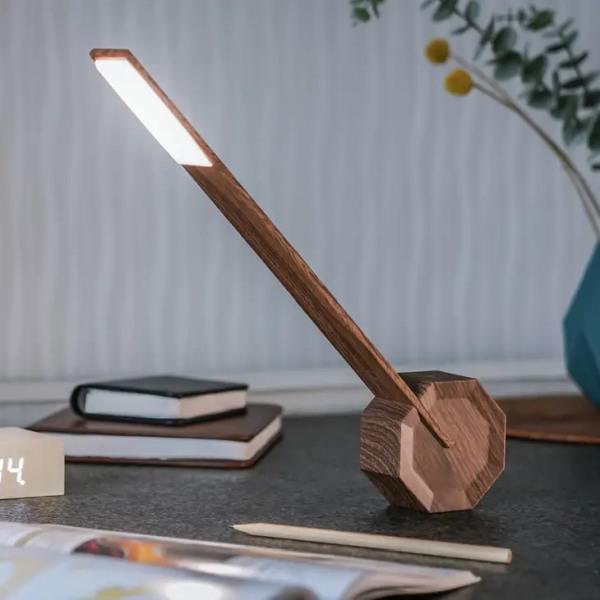 Gingko Octagon One Portable Desk Lamp - Thirty Six Knots - thirtysixknots.com