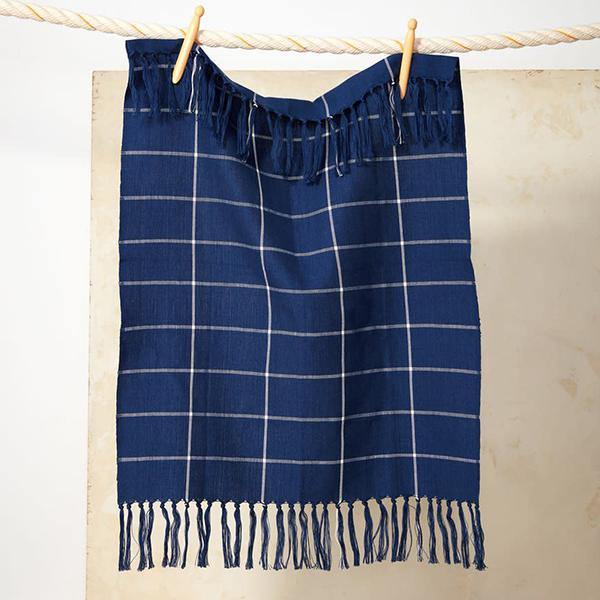 Cotton Grid Tea Towel - Thirty Six Knots - thirtysixknots.com