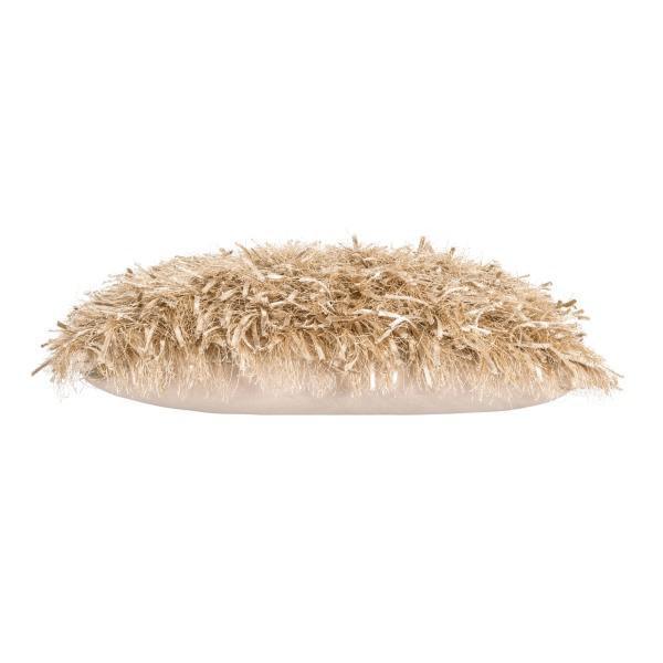 Logan Cream Woven Shaggy Pillow - Thirty Six Knots - thirtysixknots.com