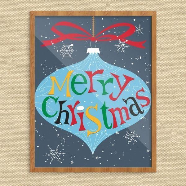 Merry Christmas Ornament Greeting Card - Thirty Six Knots - thirtysixknots.com