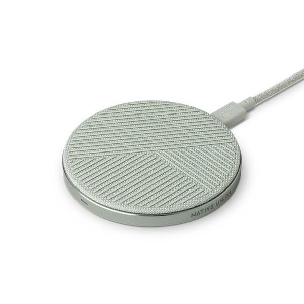 NATIVE UNION DROP WIRELESS FABRIC CHARGER SAGE - Thirty Six Knots - thirtysixknots.com