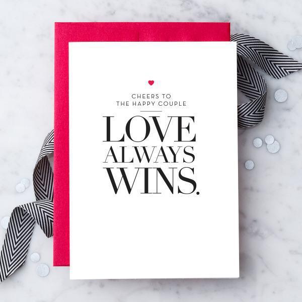 "Love Always Wins." Greeting Card - Thirty Six Knots - thirtysixknots.com