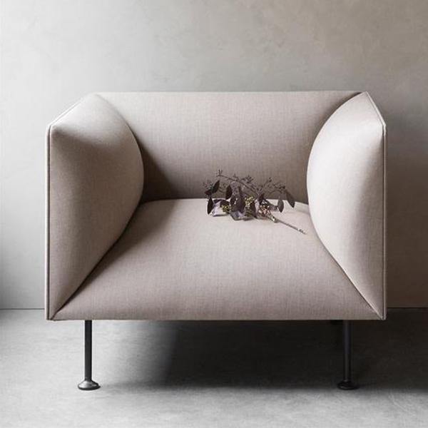 Audo Copenhagen Godot Sofa Chair, Sandy Brown - Thirty Six Knots - thirtysixknots.com