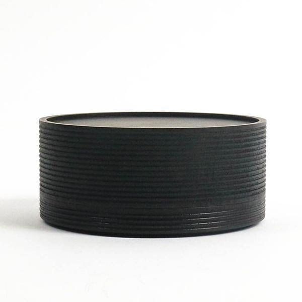 Morihata Karmi Wooden Tea Canister, Ju Sumi (Black) - Thirty Six Knots - thirtysixknots.com