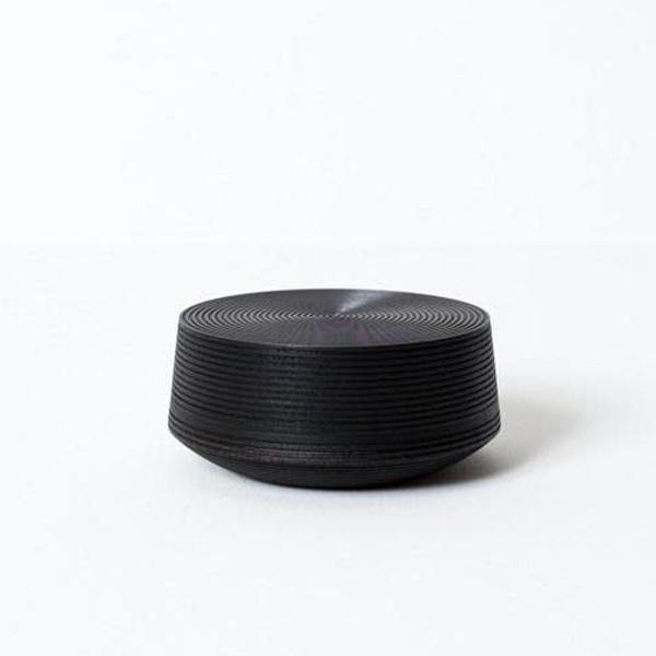 Morihata Karmi Wooden Tea Canister, Za Sumi (Black) - Thirty Six Knots - thirtysixknots.com