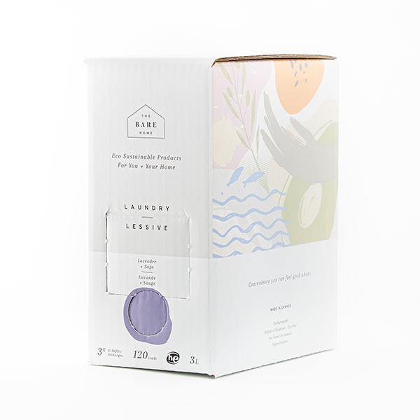 Laundry Detergent 3L Refill Station - Lavender & Sage - The Bare Home - Thirty Six Knots - thirtysixknots.com