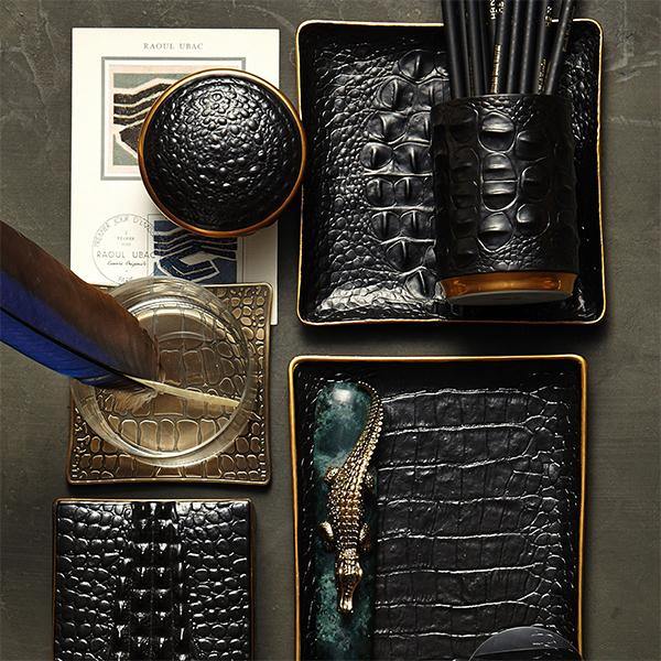 L'Objet Crocodile Porcelain Pencil Cup - Thirty Six Knots - thirtysixknots.com