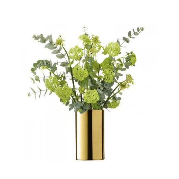 LSA International Flower Metallic Glass CylinderVase - Thirty Six Knots - thirtysixknots.com