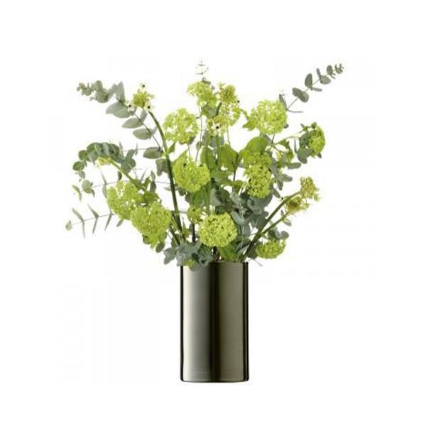 LSA International Flower Metallic Glass CylinderVase - Thirty Six Knots - thirtysixknots.com