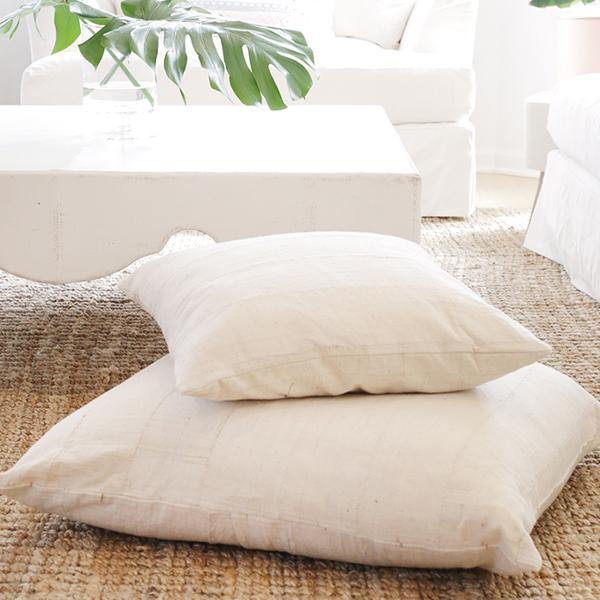 Mudcloth Pillow - Natural - Thirty Six Knots - thirtysixknots.com