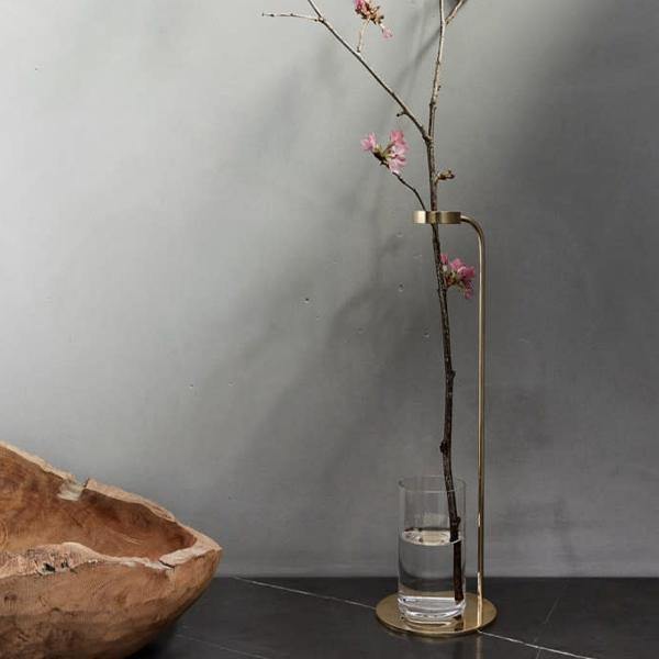 Audo Copenhagen Brass Stem Vase by DUBOKK - Thirty Six Knots - thirtysixknots.com