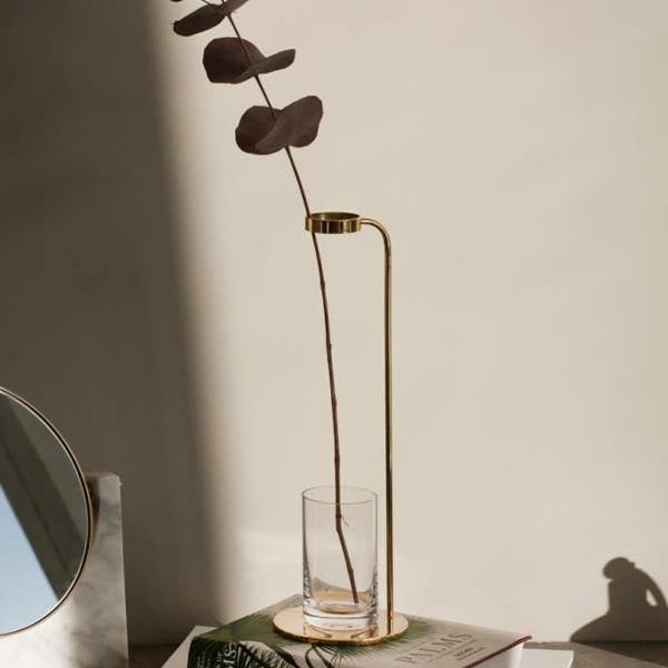 Audo Copenhagen Brass Stem Vase by DUBOKK - Thirty Six Knots - thirtysixknots.com